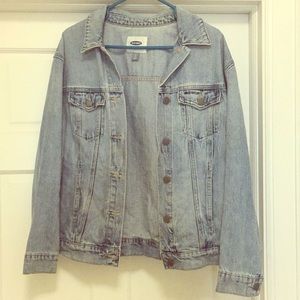 Distressed Blue Jean Jacket